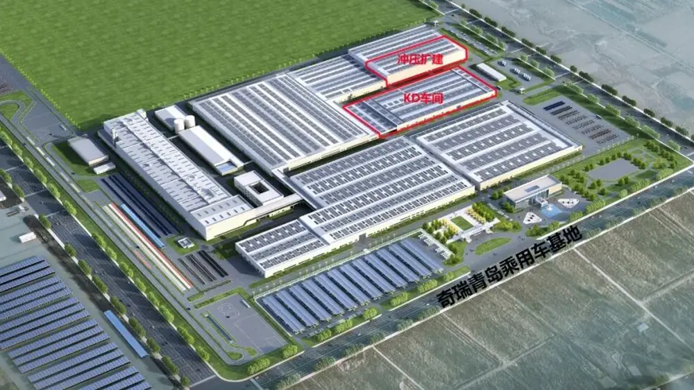 Tionscadal tógála ceardlann táirgeachta páirteanna Chery KD ar an bhíoma, thuig EIHE gur bhuaigh Chery Automobile Qingdao tionscadal tógála bonn an tairiscint 